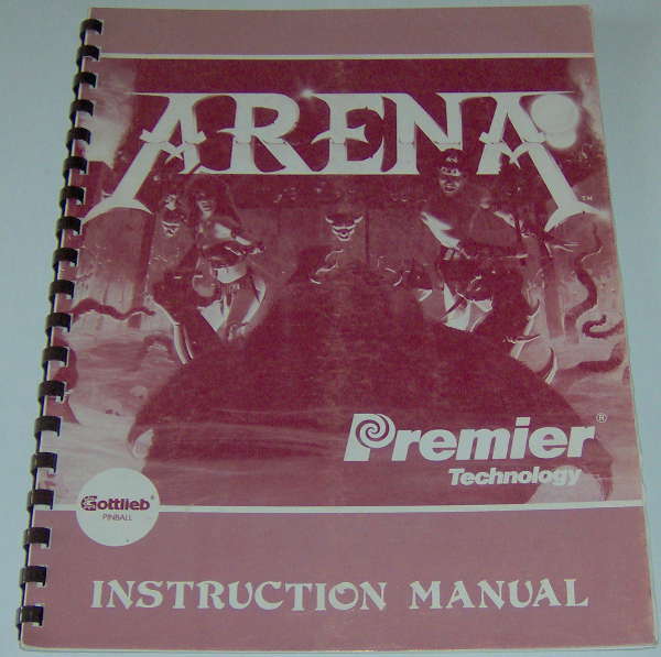 (image for) Gottlieb Arena Instruction Manual